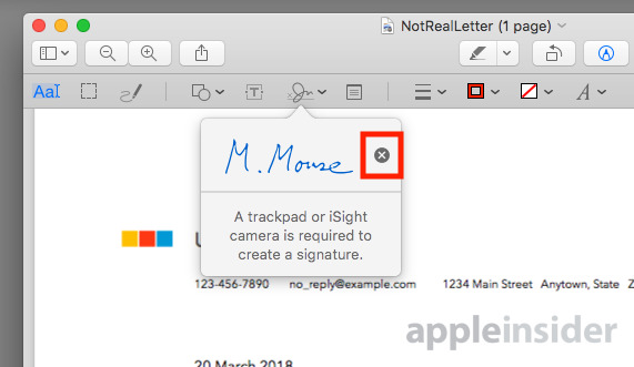 insert signature on word for mac